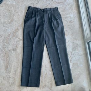 Charcoal Wool Work Pants